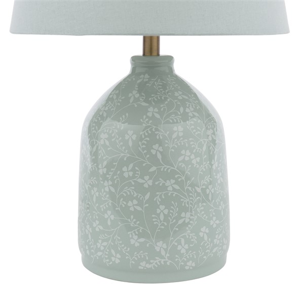 (image for) Laura Ashley Campion Table Lamp Blue Ceramic With Shade